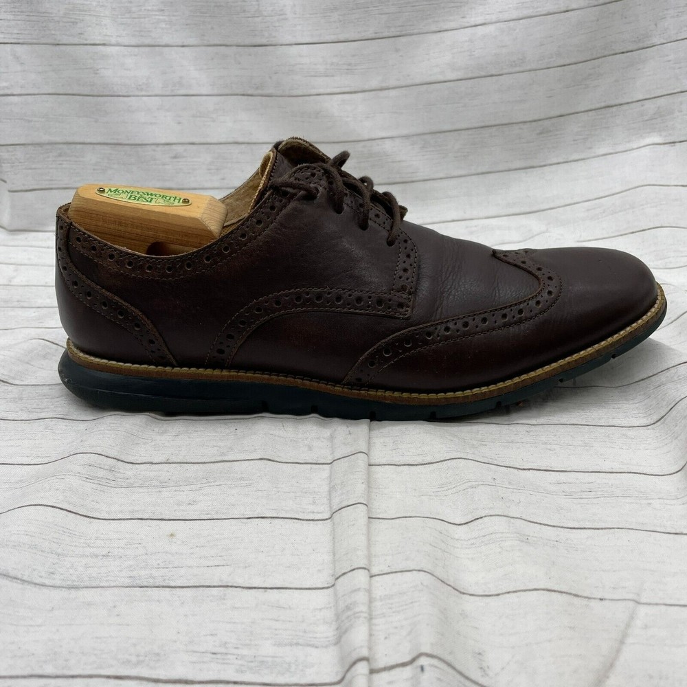 Cole Haan Brown Classic Leather Oxfords - Picture 2 of 11